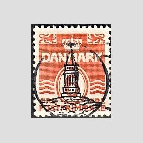 FRIM�RKER DANMARK | 1940 - AFA 254 - B�lgelinie 6 �re orangegul - Lux Stemplet 
