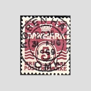 FRIM�RKER DANMARK | 1938 - AFA 246 - B�lgelinie 5 �re vinr�d - Lux Stemplet