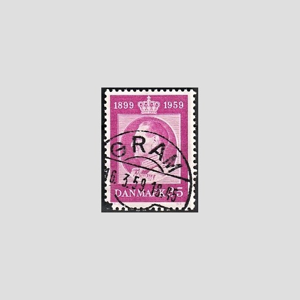 FRIMRKER DANMARK | 1959 - AFA 375 - Frederik IX 60 r - 35 re rdlilla - Pragt Stemplet Gram