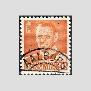 FRIMRKER DANMARK | 1948-50 - AFA 309 - Fr. IX 30 re orange - Lux Stemplet