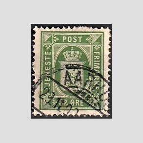 FRIMRKER DANMARK | 1875 - AFA 7 - 32 re grn - Stemplet