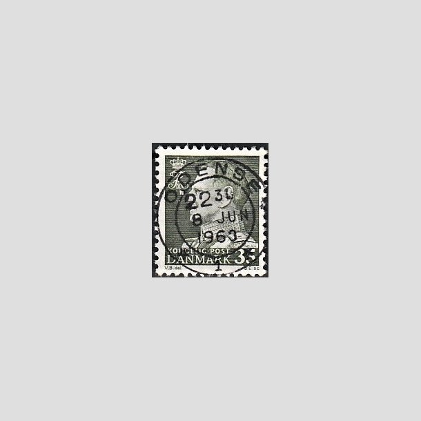 FRIMRKER DANMARK | 1961-62 - AFA 395 - Fr. IX 35 re mrkgrn - Lux Stemplet