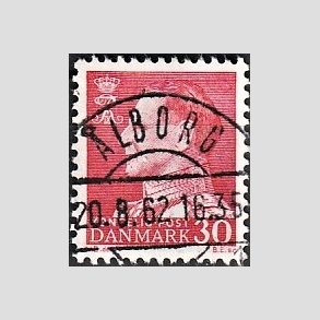 FRIMRKER DANMARK | 1961-62 - AFA 394 - Fr. IX 30 re rd - Lux Stemplet lborg