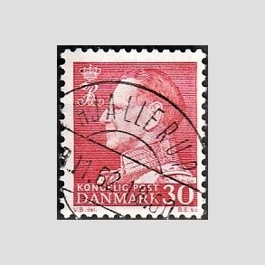 FRIMRKER DANMARK | 1961-62 - AFA 394 - Fr. IX 30 re rd - Lux Stemplet