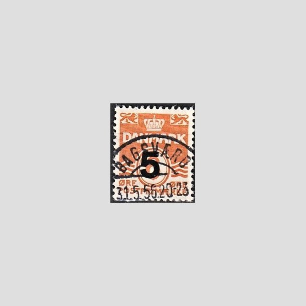 FRIMRKER DANMARK | 1955-56 - AFA 361 - 5/ 6 re orangerd Provisorier - Lux Stemplet 