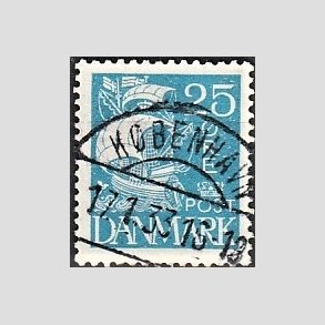 FRIM�RKER DANMARK | 1927 - AFA 171 - Karavel 25 �re bl� - Lux Stemplet 