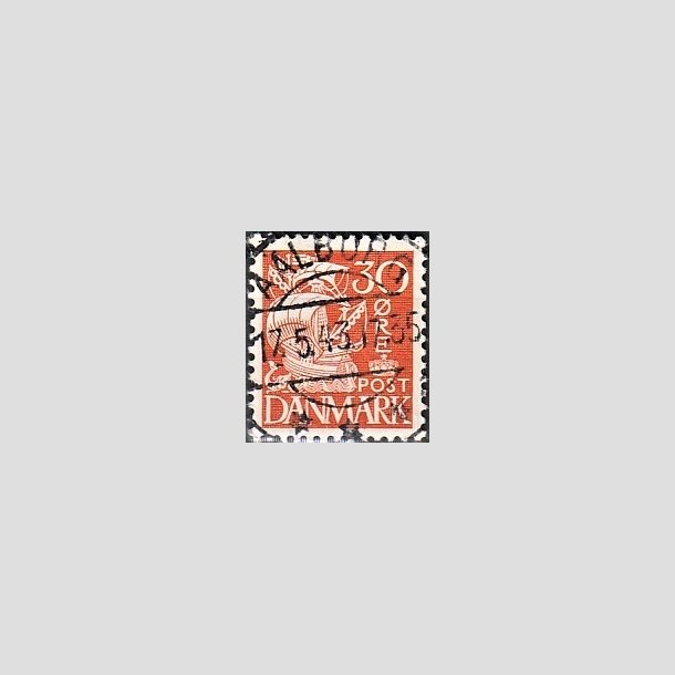 FRIMRKER DANMARK | 1940 - AFA 259 - Karavel 30 re orange Type II - Lux Stemplet Aalborg