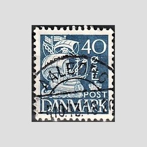 FRIM�RKER DANMARK | 1940 - AFA 260 - Karavel 40 �re bl� Type II - Lux Stemplet 