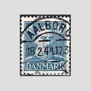 FRIMRKER DANMARK | 1942-44 - AFA 280 - Chr. X 40 re bl - Lux Stemplet Aalborg