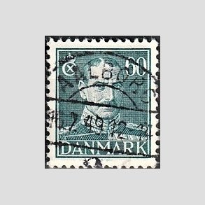 FRIMRKER DANMARK | 1944 - AFA 284 - Chr. X 60 re blgrn - Lux Stemplet
