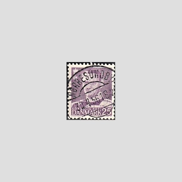 FRIMRKER DANMARK | 1955 - AFA 360 - Fr. IX 25 re violet - Lux Stemplet