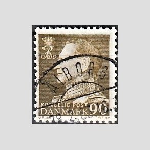 FRIMRKER DANMARK | 1961-62 - AFA 401 - Fr. IX 90 re olivgrn - Lux Stemplet