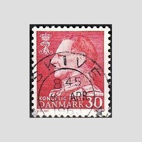 FRIMRKER DANMARK | 1961-62 - AFA 394 - Fr. IX 30 re rd - Lux Stemplet