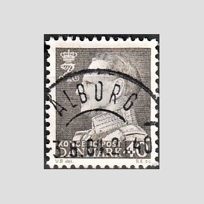 FRIMRKER DANMARK | 1961-62 - AFA 396 - Fr. IX 40 re gr - Pragt Stemplet