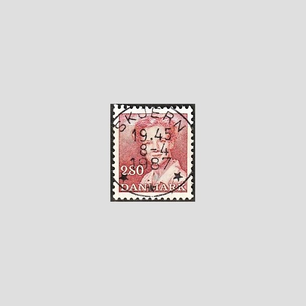 FRIMRKER DANMARK | 1985 - AFA 820 - Dronning Margrethe - 2,80 Kr. rd - Pragt Stemplet