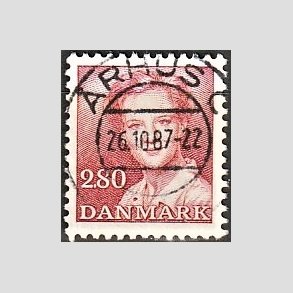 FRIMRKER DANMARK | 1985 - AFA 820 - Dronning Margrethe - 2,80 Kr. rd - Pragt Stemplet