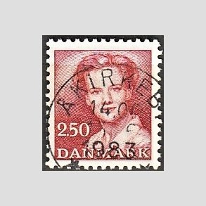 FRIMRKER DANMARK | 1983 - AFA 774 - Dronning Margrethe - 2,50 Kr. rd - Pragt Stemplet