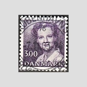 FRIMRKER DANMARK | 1983 - AFA 775 - Dronning Margrethe - 3,00 Kr. violet - Pragt Stemplet