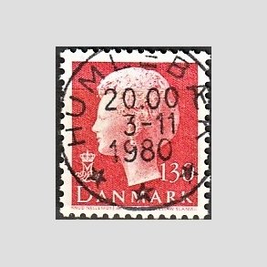 FRIMRKER DANMARK | 1979 - AFA 678 - Dronning Margrethe - 130 re rd - Pragt Stemplet