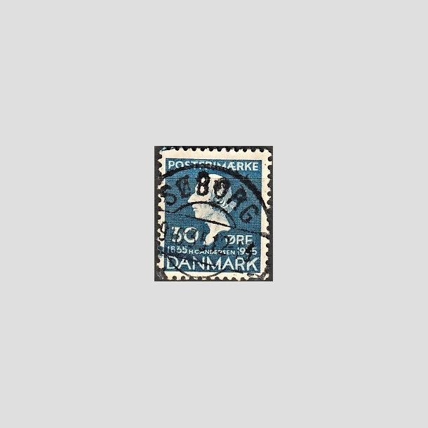 FRIMRKER DANMARK | 1935 - AFA 228 - H. C. Andersen 30 re bl - Lux Stemplet "SBORG"