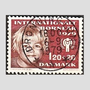 FRIMRKER DANMARK | 1979 - AFA 671 - Brner - 120 + 20 re rd/rdbrun - Pragt Stemplet