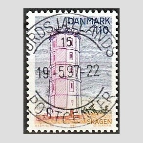 FRIM�RKER DANMARK | 1980 - AFA 701 - Nord for Limfjorden - 110 �re flerfarvet - Pragt Stemplet