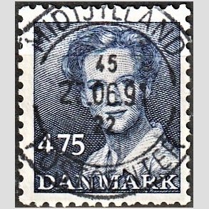 FRIMRKER DANMARK | 1990 - AFA 958 - Dronning Margrethe - 4,75 Kr. bl - Pragt Stemplet
