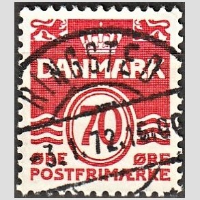 FRIM�RKER DANMARK | 1972 - AFA 527 - B�lgelinie 70 �re r�d - Lux Stemplet
