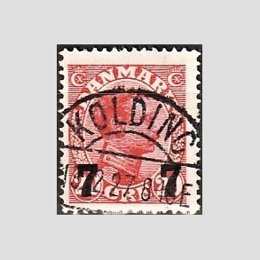 FRIMRKER DANMARK | 1927 - AFA 175 - 7 7/20 re rd provisorier - Lux Stemplet 