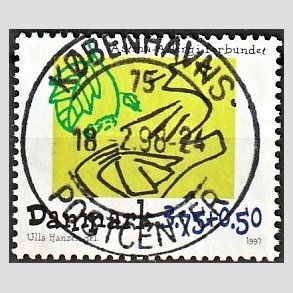 FRIMRKER DANMARK | 1997 - AFA 1146 - Astma-Allergi Forbundet - 3,75 + 0,50 Kr. flerfarvet - Pragt Stemplet