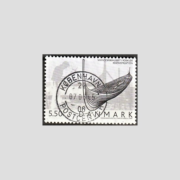 FRIMRKER DANMARK | 2004 - AFA 1401 - Vikingeskibsmuseet - 5,50 Kr. Udstilling - Pragt Stemplet