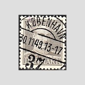 FRIMRKER DANMARK | 1945 - AFA 289 - Chr. X 50 re gr - Lux Stemplet