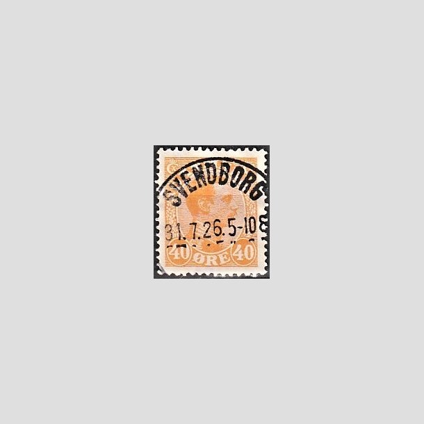 FRIMRKER DANMARK | 1925-26 - AFA 150 - Chr. X 40 re orange - Lux Stemplet 