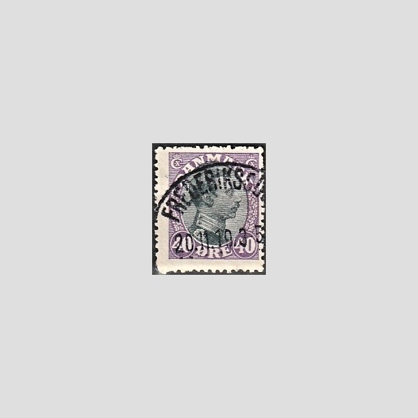 FRIMRKER DANMARK | 1918-20 - AFA 105 - Chr. X 40 re lilla/sort - Lux Stemplet