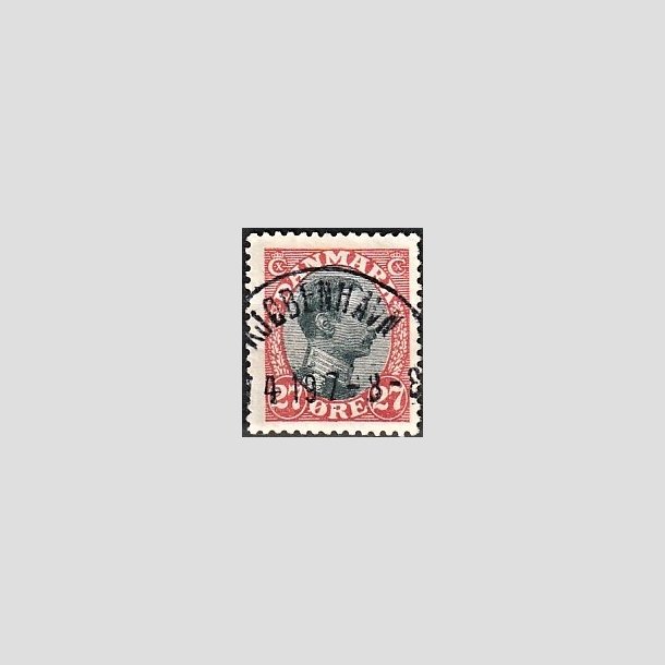 FRIMRKER DANMARK | 1918-20 - AFA 102 - 2K - Chr. X 27 re rd/sort - Lux Stemplet "KJBENHAVN"