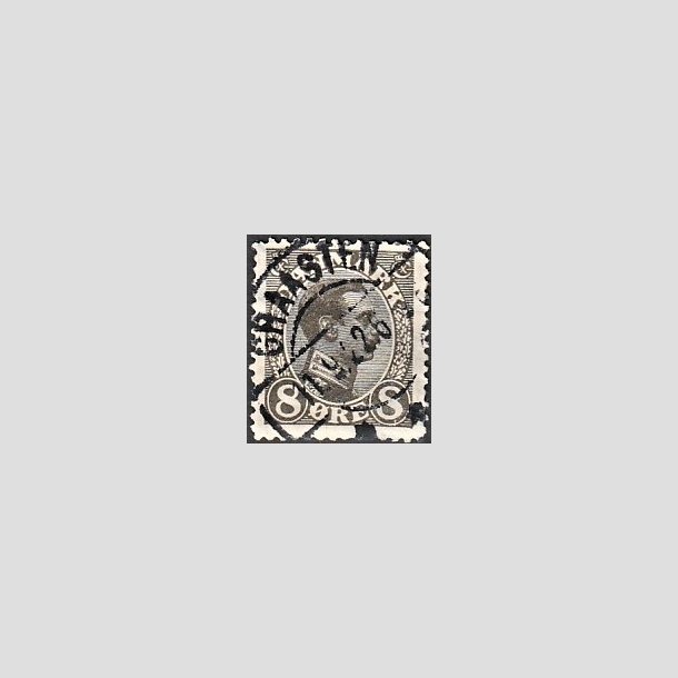 FRIMRKER DANMARK | 1918-20 - AFA 099 - Chr. X 8 re gr - Lux Stemplet "GRAASTEN"