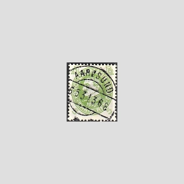 FRIMRKER DANMARK | 1930 - AFA 186 - Chr. X 60 r 5 re lysgrn - Lux Stemplet