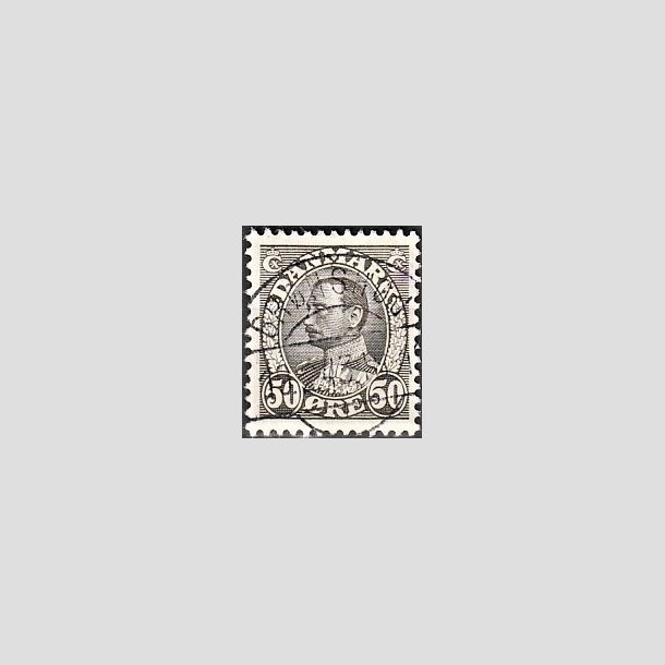 FRIMRKER DANMARK | 1934 - AFA 209 - Chr. X 50 re gr - Lux Stemplet Brnshj