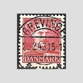 FRIMRKER DANMARK | 1942-44 - AFA 276 - Chr. X 20 re rd - Lux Stemplet