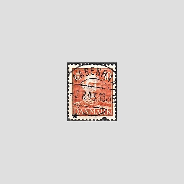 FRIMRKER DANMARK | 1942-44 - AFA 278 - Chr. X 30 re orange - Lux Stemplet