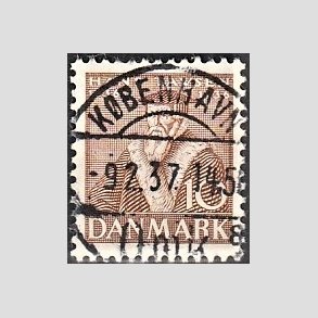 FRIM�RKER DANMARK | 1936 - AFA 231 - Reformationen 10 �re brun - Lux Stemplet K�benhavn