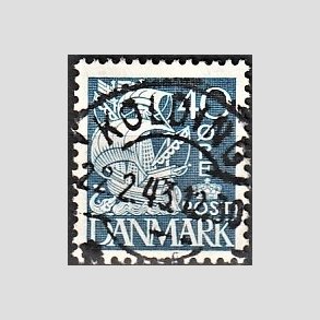 FRIM�RKER DANMARK | 1940 - AFA 260 - Karavel 40 �re bl� Type II - Lux Stemplet 