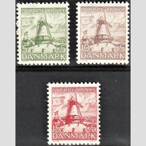 FRIMRKER DANMARK | 1937 - AFA 238,237,236 - Dybbl Mlle St - Postfrisk
