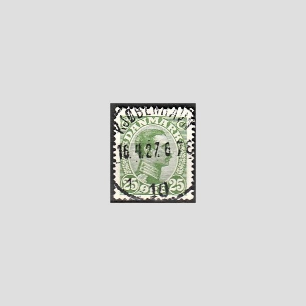 FRIMRKER DANMARK | 1925-26 - AFA 148 - Chr. X 25 re grn - Lux Stemplet "KJBENHAVN"