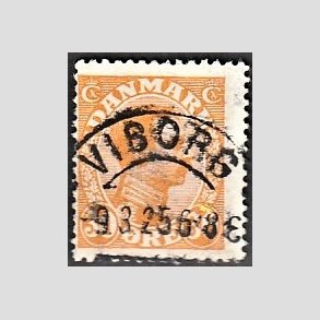 FRIMRKER DANMARK | 1921-22 - AFA 127 - Chr. X 30 re orange - Lux Stemplet