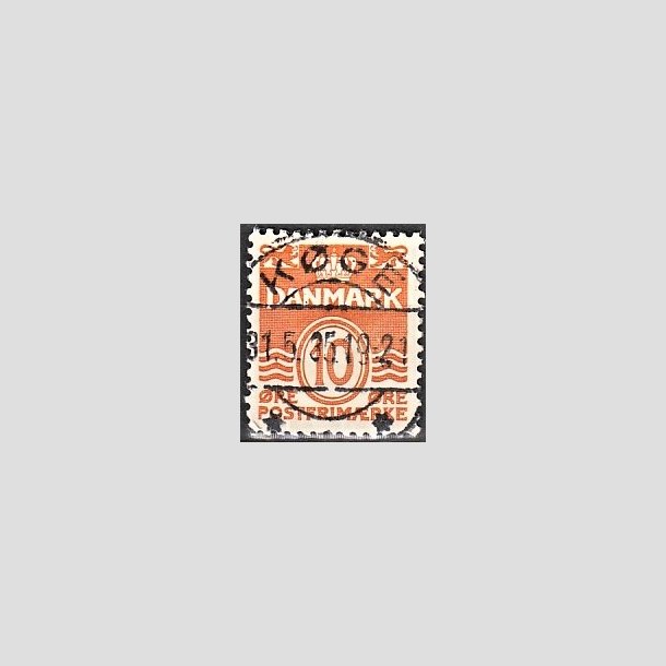 FRIMRKER DANMARK | 1933 - AFA 202 - Blgelinie 10 re orange type IA - Lux Stemplet