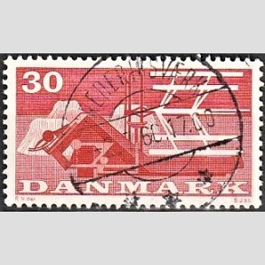 FRIM�RKER DANMARK | 1960 - AFA 382 - Landbrugsmotiver - 30 �re r�d - Pragt Stemplet Frederiksv�rk