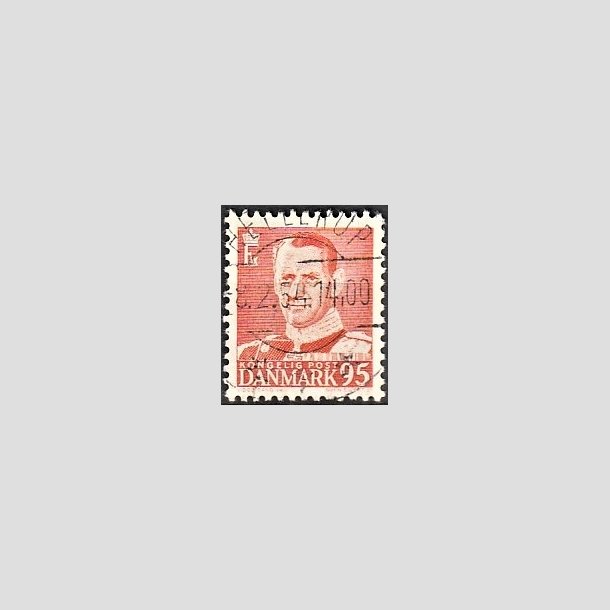 FRIMRKER DANMARK | 1952-53 - AFA 343 - Fr. IX 95 re orangerd - Lux Stemplet 