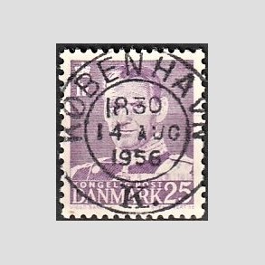 FRIMRKER DANMARK | 1955 - AFA 360 - Fr. IX 25 re violet - Lux Stemplet