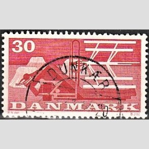 FRIM�RKER DANMARK | 1960 - AFA 382 - Landbrugsmotiver - 30 �re r�d - Pragt Stemplet Dunk�r